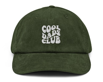 Cool Dads Club hat Cool Dads Club New Dad Gift embroidery Corduroy hat Cap Cool Dad Funny Dad Birthday gift for him Dad Fathers Day Gift cap