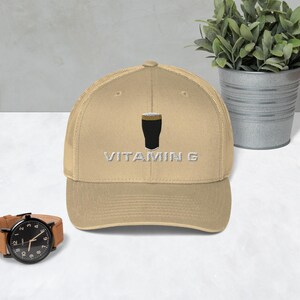 Vitamin G Guinness Pint Hat embroidery Trucker Cap Ireland Guinness hat house gift funny drunkard dad gift beer pint hat wine lover cap