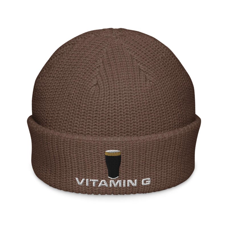Vitamin G Guinness Pint Hat embroidery Fisherman beanie hat Ireland Guinness toucan funny drunkard dad gift beer pint hat wine lover cap
