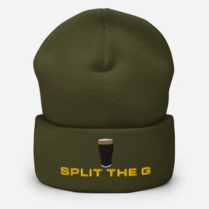 Split the G Guinness Pint Hat embroidery Cuffed Beanie hat Ireland Guinness toucan funny drunkard dad gift beer pint hat wine lover cap gift