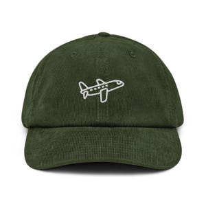 AIRPLANE Hat Embroider corduroy cap Jet Travel Wanderlust Adventure Distracted By Airplanes Funny Pilot cap Airplanes Gift Aviation cap Gift