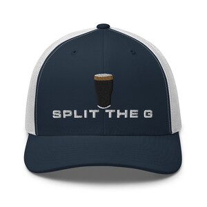 Split the G embroidery Trucker Cap irish wine lover gifts