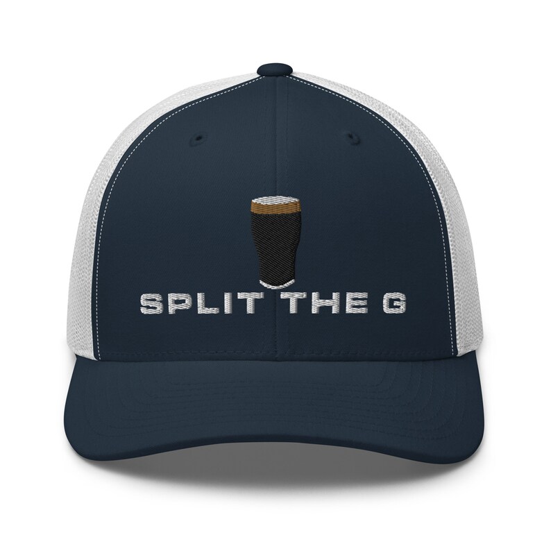 Split the G embroidery Trucker Cap irish wine lover gifts