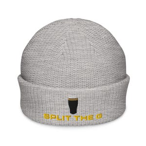 Split the G Guinness Pint Hat embroidery Fisherman beanie cap Irish Guinness Toucan wine night party hat gift beer pint hat wine lover hat