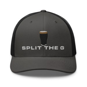 Split the G embroidery Trucker Cap irish wine lover gifts
