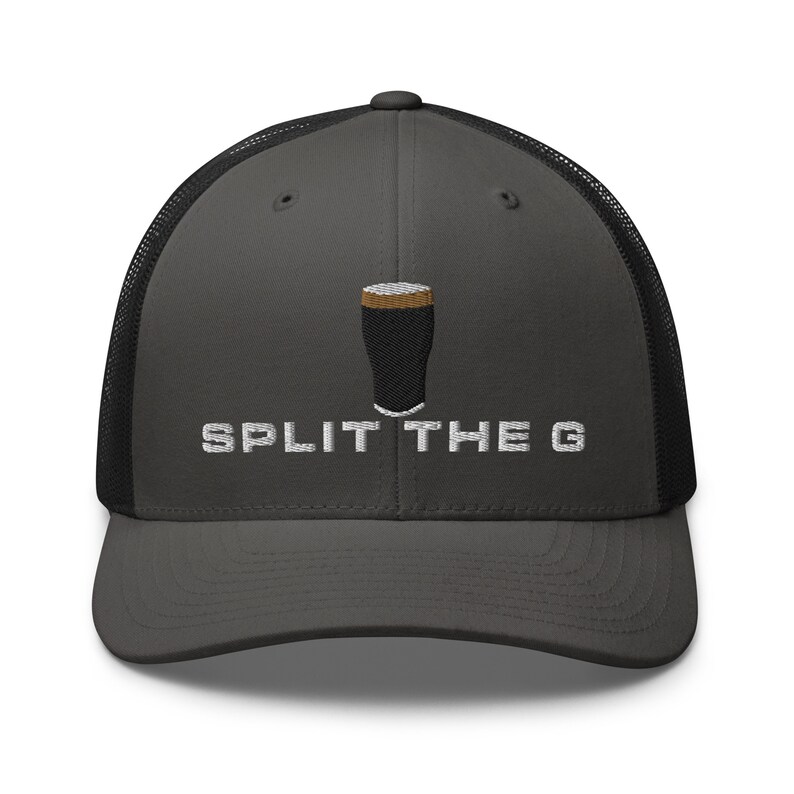 Split the G embroidery Trucker Cap irish wine lover gifts