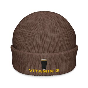 Vitamin G Guinness Pint Hat embroidery Fisherman beanie hat Ireland Guinness toucan funny drunkard dad gift beer pint hat wine lover cap