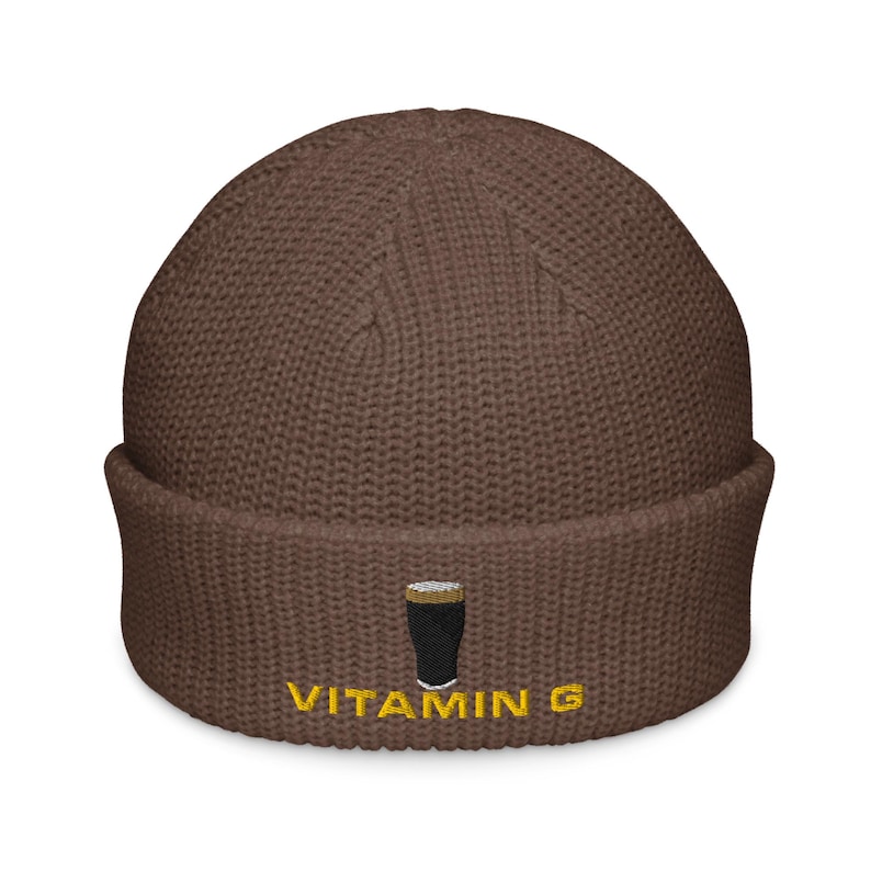 Vitamin G Guinness Pint Hat embroidery Fisherman beanie hat Ireland Guinness toucan funny drunkard dad gift beer pint hat wine lover cap