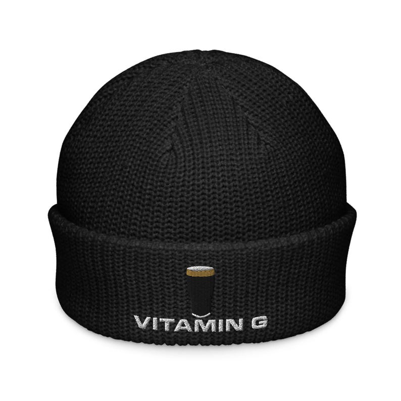 Vitamin G Guinness Pint Hat embroidery Fisherman beanie hat Ireland Guinness toucan funny drunkard dad gift beer pint hat wine lover cap