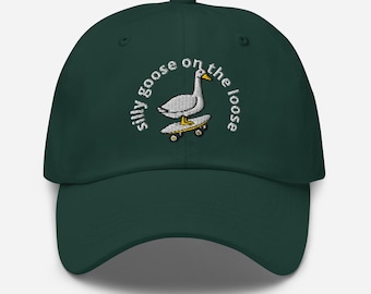 Silly Goose On the Loose hat Embroidery baseball cap hat Goose Shirt Silly Goose hat Sarcastic Goose Gifts Funny Goose Bumps Christmas gifts