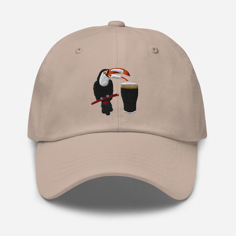 Guinness Toucan print Trucker Hats Beer Cap Coaster Birthday Gift For Dad hat Man Cave gift Fathers Day Gift beer pint wine lover Irish gift
