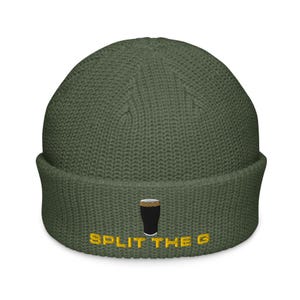 Split the G Guinness Pint Hat embroidery Fisherman beanie cap Irish Guinness Toucan wine night party hat gift beer pint hat wine lover hat