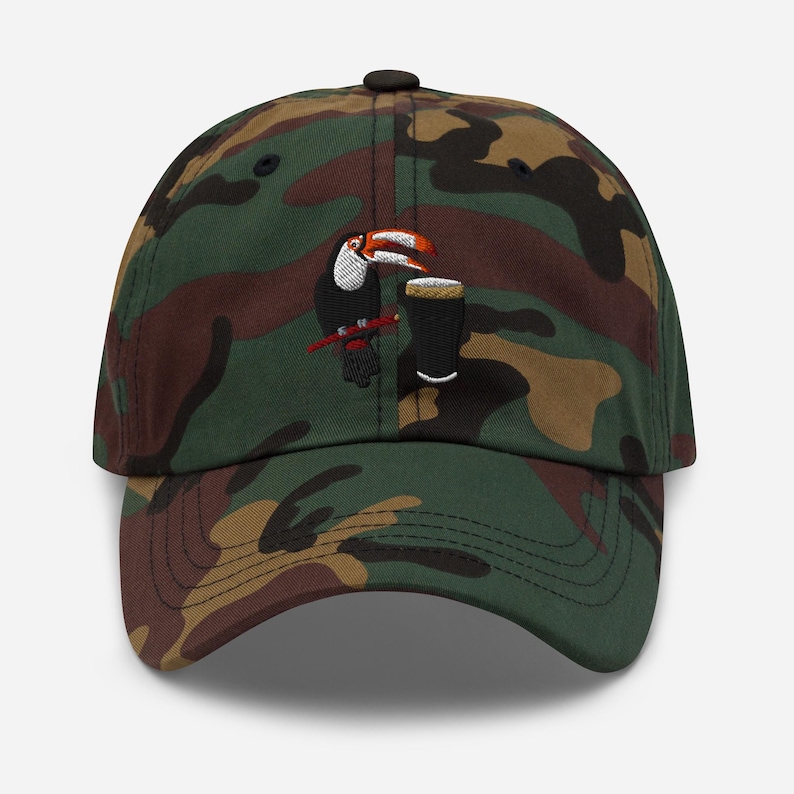 Guinness Toucan print Trucker Hats Beer Cap Coaster Birthday Gift For Dad hat Man Cave gift Fathers Day Gift beer pint wine lover Irish gift