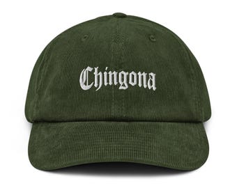 Chingona Af Regalo del Día de las Madres Orgullo Latino Boss Babe Regalos Hispanos Mexicanos Sombrero de Pana Bordado Sombrero de Empoderamiento Femenino Gorra de Quinceañera