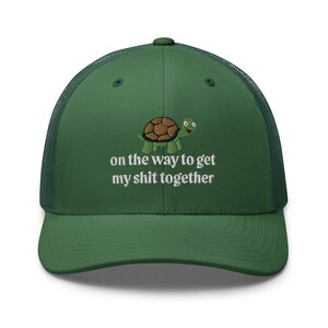 Sea Turtle hat On The Way To Get My Shit Together Funny embroider Trucker Cap Fun Sarcastic beach cap turtle lover gift wildlife hat ocean