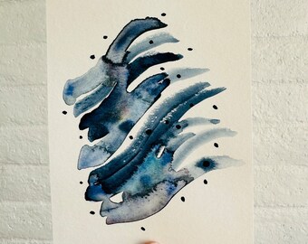 Abalone Abstract Watercolor