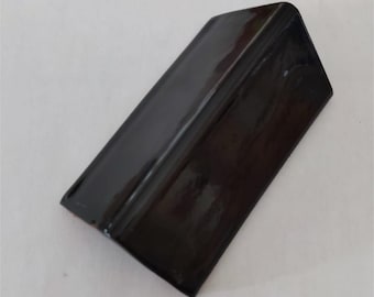 S#011 BLACK )) One Mexican V-Cap Trim Molding Tiles Mexico tile, Get as many you need !!