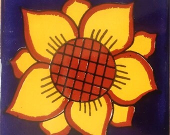 40 Tiles 6x6 inch Mexican tile ceramic handmade Talavera Spanish influence Art G#008