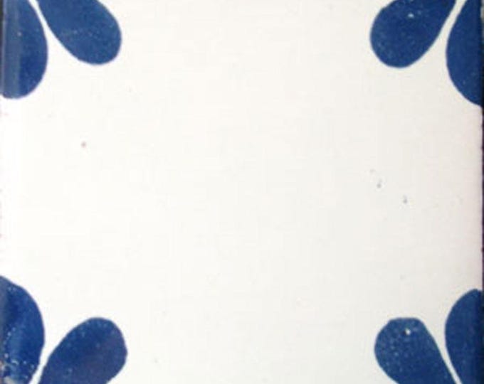 C#079) Azulejos mexicanos de 4 x 4 pulgadas de cerámica hechos a mano, arte mosaico de Talavera, influencia española