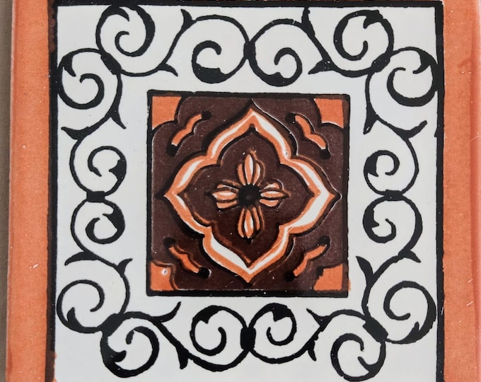40 Tiles 6x6 inch Mexican tile ceramic handmade Talavera Spanish influence Art G#034