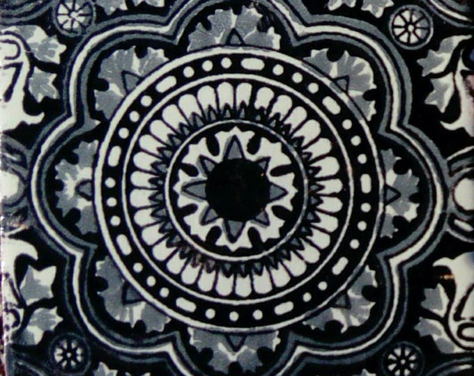 C#126) Mexican 4x4 inch tiles ceramic handmade Talavera mosaic art Spanish influence