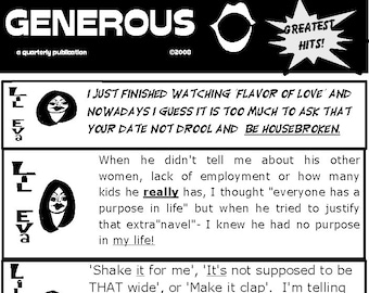 GENEROUS ZINE (Best of 2007) Digital Edition