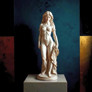 Molde de silicona para busto de Afrodita y modelo maestro 3D, molde para vela con estatua de Venus para resina, escultura de mitología griega, cuerpo femenino estético