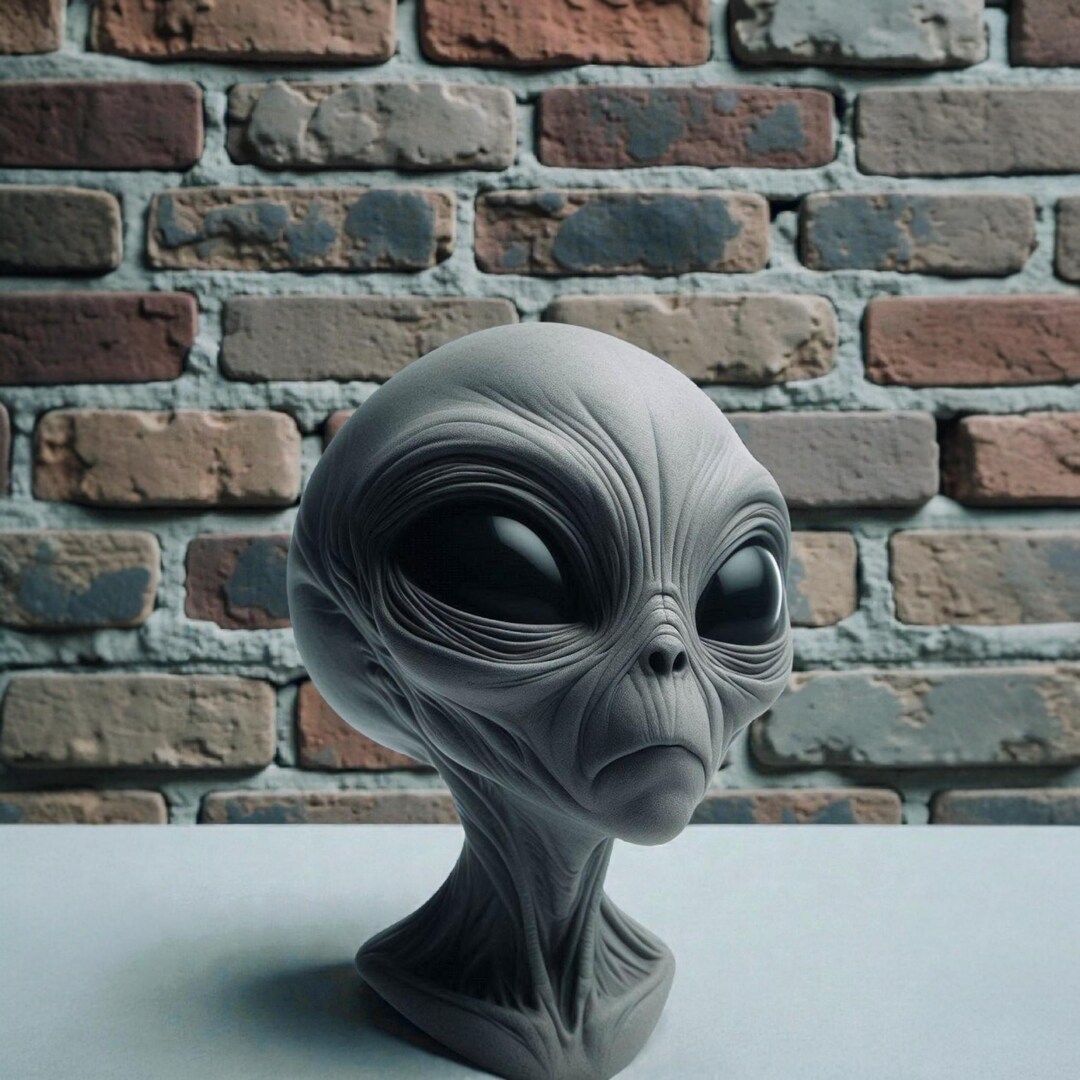 3D Alien Silicone Mold, Highly Detailed Extraterrestrial Bust Mold for ...