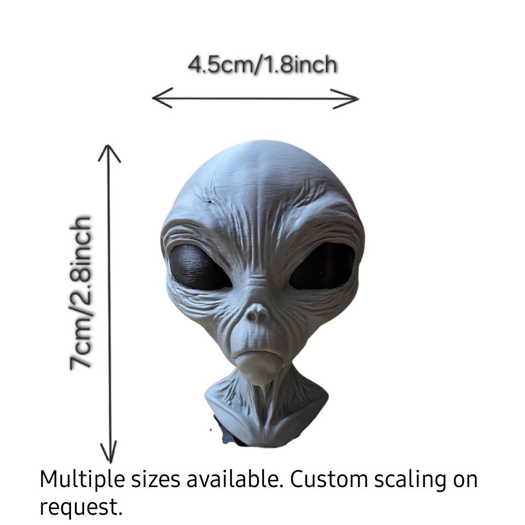 3D Alien Silicone Mold, Highly Detailed Extraterrestrial Bust Mold for ...