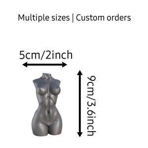 Torse féminin aux courbes généreuses, sculpture de buste, moule en silicone pour bougies, savons, plâtre, résine, décoration corporelle minimaliste, moule esthétique. image 4