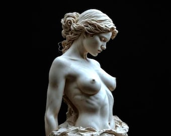 Moule en silicone pour la fabrication de bougies, buste de la déesse Aphrodite, statue de Vénus, moule en résine, sculpture inspirée de la mythologie grecque, décoration intérieure, corps de femme esthétique
