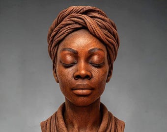 Moule en silicone en forme de buste de déesse africaine, moule texturé 3D pour la fabrication de bougies et de savons, en résine, plâtre ou gypse, pour la décoration intérieure à faire soi-même.