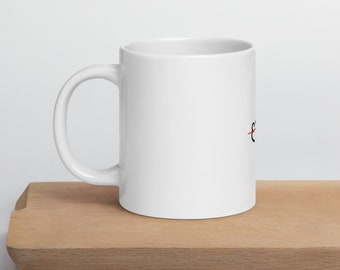 1973 White glossy mug