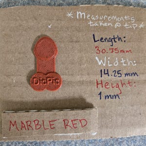 Guitar Pic DicPic Red Marble