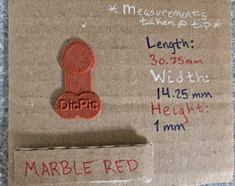 Guitar Pic DicPic Red Marble