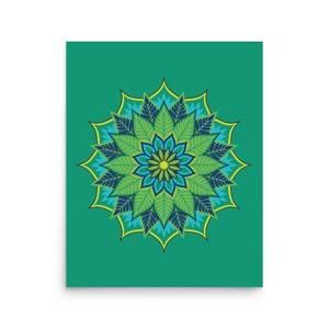 Boho Mandala Print, Bohemian Home Decor, Wall Art Poster, Free Spirt Dorm Room Decor