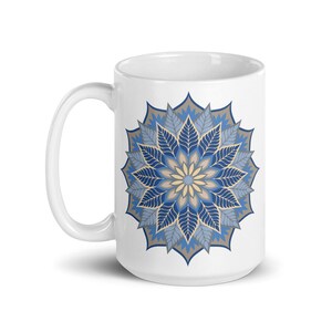 Boho Dorm Room Decor Mug, Mandala Coffee Mug, Free Spirit Kitchen Decor Coffee Gift