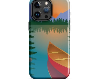 Funda para teléfono con forma de canoa, funda resistente para iPhone 15 como regalo de viaje, accesorio para teléfono móvil para papá