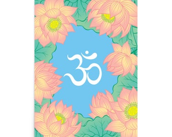 Om, Boho Indie Art Print, Poster Home Decor