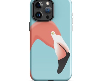 Flamingo iPhone Case, Pink Flamingo Phone Cover, Tropical Summer Aesthetic, Coastal Beach Style iPhone Accessory, Bird Lover Gift