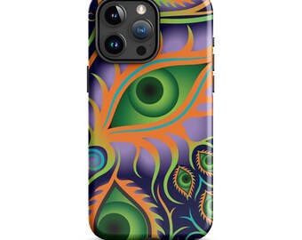 Böses Auge iPhone Hülle, Surrealismus Kunst Robuste Hülle für Telefon, Handy, Halloween Zubehör