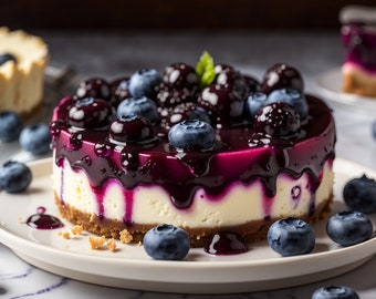 Recette de gâteau au fromage aux bleuets