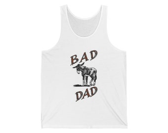 Bad ass dad tank top shirt, funny shirt, great gift, unique shirt,Unisex Jersey Tank