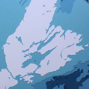 Cape Breton - original 8 x 10 Papercut-Kunst