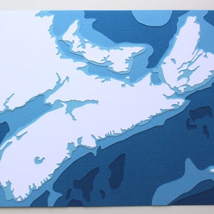 Nova Scotia - original 8 x 10 Scherenschnitt Kunst