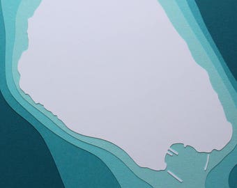 Mackinac Island - original 8 x 10 papercut art