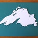 Lake Superior Silhouette 8 x 10 original papercut | Etsy