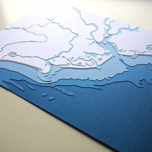 Charleston, SC 8 x 10 layered papercut art image 4