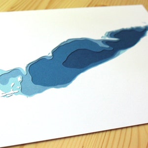 Lake Erie original 8 x 10 papercut art image 4