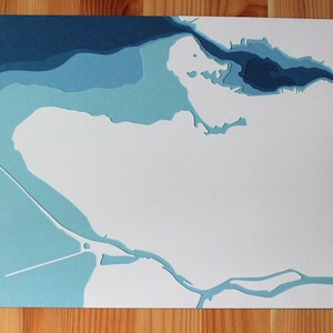 Vancouver 8 x 10 layered papercut art image 2